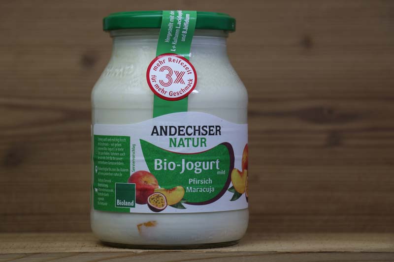 BioJoghurt mild, PfirsichMaracuja 3,7, 500ml Glas